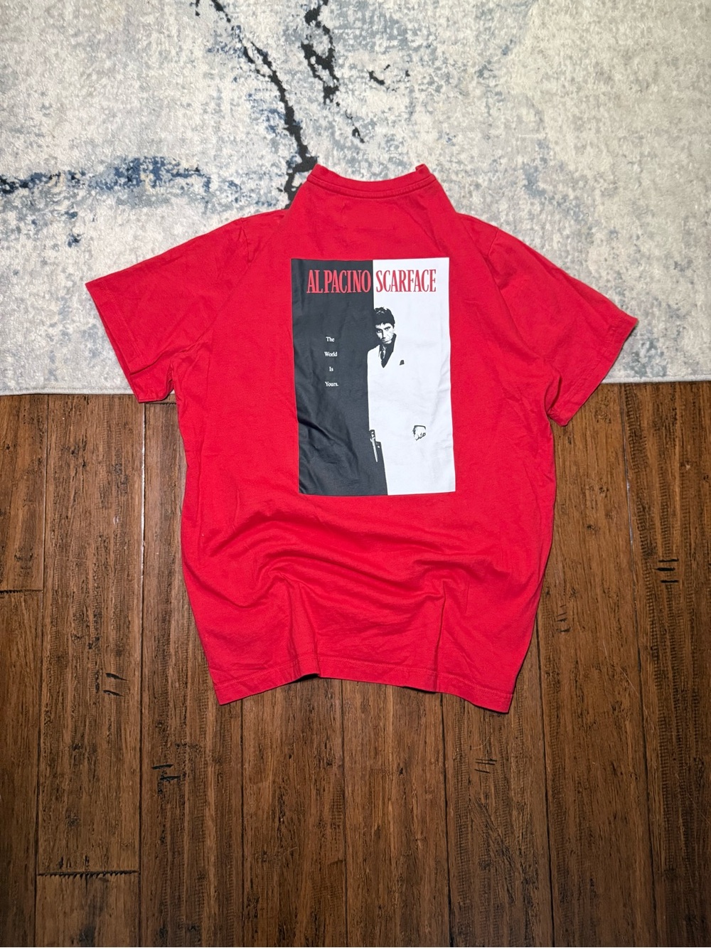 Scarface The World Is Yours Red Graphic T-Shirt – Size L